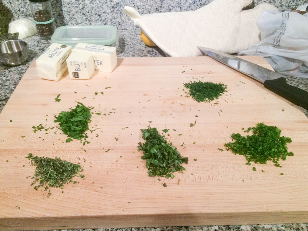 Herbs chopped